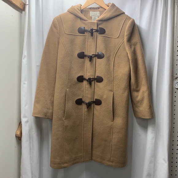 L. L. Bean Classic Tan Duffle Coat- Size 8 - Picture 1 of 8